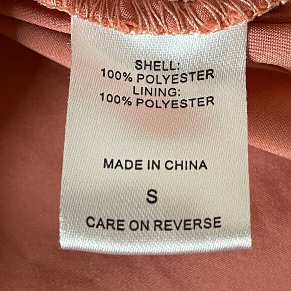 Alexia Admor Pink Contrast Lace Overlay Bell Long Sleeve Mini Dress Size Small - Picture 13 of 16